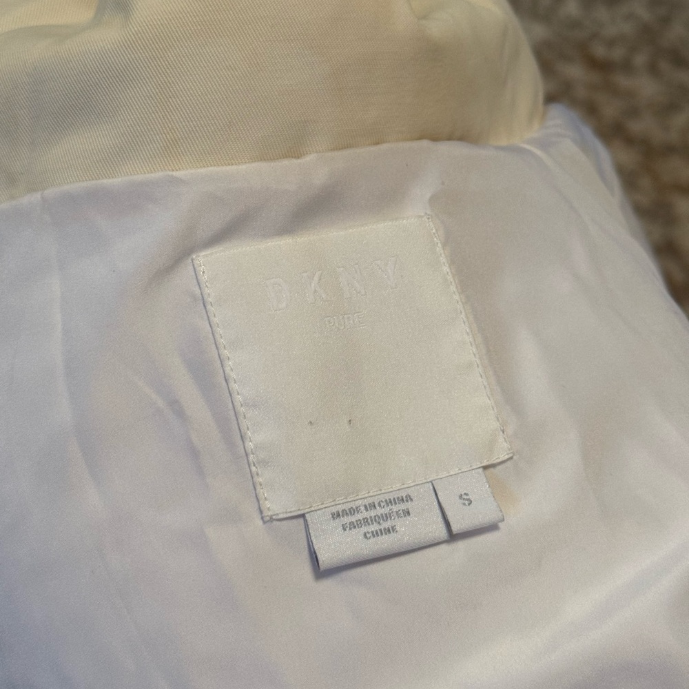 DKNY Cream Bomber Jacket - Picture 6 of 6
